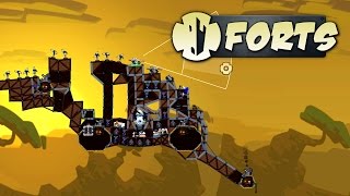 Forts  Best Cannon Fort Ever  Lets Play Forts Multiplayer Gameplay [upl. by Prosser860]