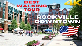 【4K】Maryland Rockville Downtown Walking Tour [upl. by Trebmer624]