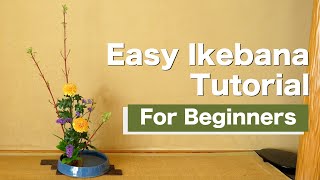 Easy Ikebana For Beginners  Ikebana Lesson  Ikebana Master Rijo [upl. by Ahsinyar792]