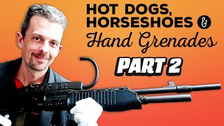 Firearms Expert Reacts To EVEN MORE Hot Dogs Horseshoes and Hand Grenades Guns [upl. by Shawna]