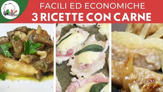 3 ricette di carne buone ed economiche  FoodVlogger [upl. by Beauregard]