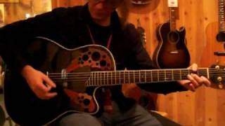 Dead or Alive by Bon Jovi played by Billy  Ovation Celebrity CC44 Ovation Guitar [upl. by Arimas]