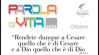 Parola di Vita Ottobre 2023 [upl. by Stirling]