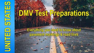 DMV Test Preparations – Road Markings amp Lines [upl. by Heathcote940]