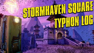 BORDERLANDS 3 How to get TYPHON Log Stormhaven square [upl. by Muiram]