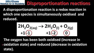 R321 Disproportionation reactions [upl. by Rossy]