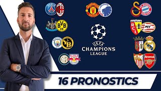 🇪🇺 Pronostic Foot LIGUE DES CHAMPIONS  Mes 16 PRONOSTICS  Ligue des Champions [upl. by Hadsall829]