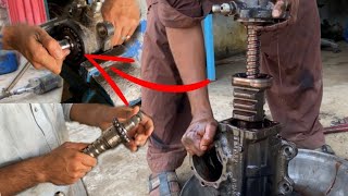 Hino Steering Gear Box Rebuild How to Repair Gear Box  Amazing Work [upl. by Philine]