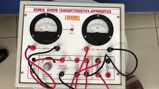 ZENER DIODE to determine reverse breakdown voltage PRAKASH amp MINI [upl. by Carnahan]