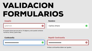 Aprende a Validar Formularios con Javascript y Expresiones Regulares [upl. by Flavian]