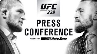 UFC 229 Press Conference Khabib vs McGregor [upl. by Nnylear]