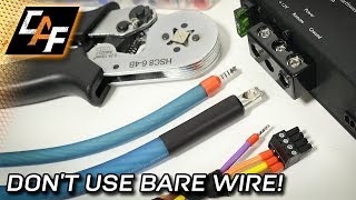 Wire Ferrules  BEST Amp Connection  WHEN TO CRIMP [upl. by Lyndsay]