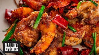 Sichuan Chilli Prawns  Marions Kitchen [upl. by Anirbaz913]