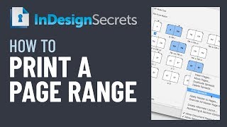 InDesign HowTo Print a Page Range Video Tutorial [upl. by Anait]