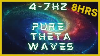 47hz PURE Theta Waves  432hz Base Frequency  Binaural Beats  CIA Hemi Sync  Astral Projection [upl. by Mcculloch]