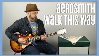 Aerosmith Walk This Way Guitar Lesson  Tutorial [upl. by Duster]