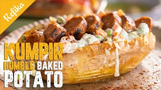 How To Make Kumpir  Turkish Version Humble Baked Potato Recipe With A Special Cooking Technique [upl. by Niret]