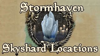 ESO Stormhaven All Skyshard Locations updated for Tamriel Unlimited [upl. by Avera143]