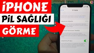 iPhone Pil Sağlığı Öğrenme  iPhone Pil Ömrü Nasıl Öğrenilir [upl. by Damalas]