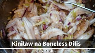 Kinilaw na Boneless Dilis [upl. by Atik]