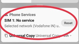 Vodafone  How To Fix No Service Selected Network in Vodafone  Vi [upl. by Dodson]