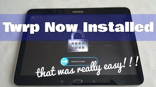 Samsung Galaxy Tab 4 101 T530 How to install Twrp Recovery Tutorial [upl. by Esinehc]