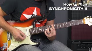 How To Play Synchronicity II by The Police  Guitar Lesson [upl. by Shult]