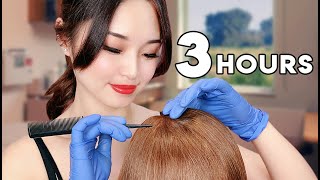 ASMR Sleep Recovery  3 Hours of Hair Treatments [upl. by Frances]