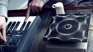 Cymatics Chladni Plate  Sound Vibration and Sand [upl. by Ynej381]