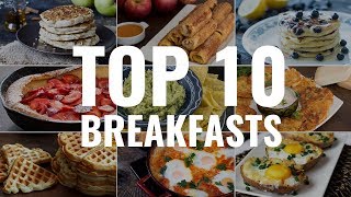 Easy 10 Breakfast Recipes [upl. by Rahel]