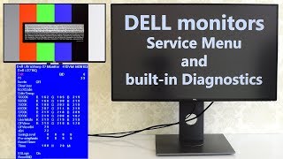 How to get into Dell Monitor Service Menu and Builtin Diagnostic Mode Service Menu Explanation [upl. by Hollerman]