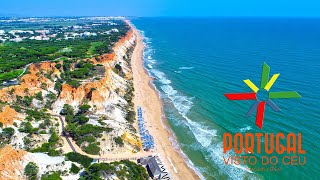 Praia da Falésia 🏖️ Falesia beach aerial  Albufeira  Algarve  4K Ultra HD [upl. by Gallenz]