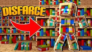 Minecraft DISFARCE DE ESTANTE DE LIVROS  EscondeEsconde [upl. by Abbate]