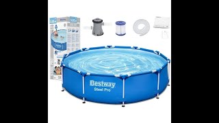 Bestway swimming STEEL PRO pool set up [upl. by Morrell]