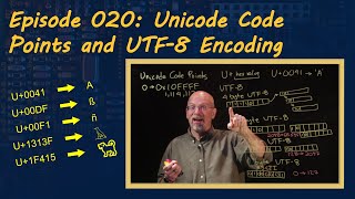 Ep 020 Unicode Code Points and UTF8 Encoding [upl. by Yllut]