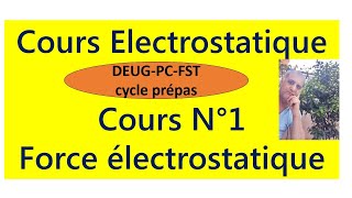 Cours N°1  Électrostatique  force de Coulomb [upl. by Matthei]