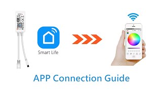 Smart Life LED Strip Light APP Connection Video Guide [upl. by Ossie]