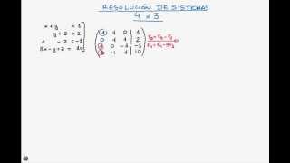 Sistemas lineales con 4 ecuaciones y 3 incógnitas [upl. by Ehrsam]