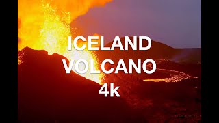 Fagradalsfjall Volcano Eruption in Iceland in 4k  Amazing Drone Aerial Footage of Volcano Erupting [upl. by Cumine]