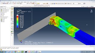 AbaqusCAE  Box Tubular Crush Tutorial Moving analytical Rigidwall impact [upl. by Ranzini]