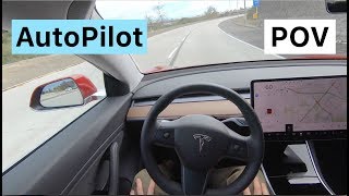 Tesla Model 3 POV Drive with Autopilot No Talking [upl. by Gensmer]