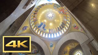 Basilica of the National Shrine of the Immaculate Conception Walking Tour in 4K  Washington DC [upl. by Esra635]