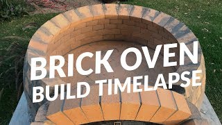 Peters FIRST Brick Pizza Oven Build [upl. by Royden590]