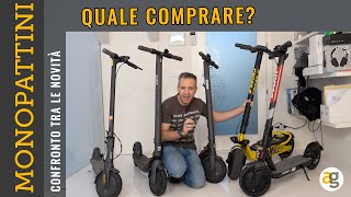 Confronto MONOPATTINI ELETTRICI XIAOMI DUCATI NINEBOT [upl. by Sabu]