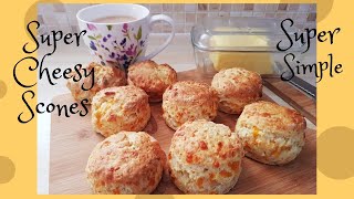 EASY CHEESE SCONE RECIPE  Super Easy amp Super Cheesy For Beginners [upl. by Adnalahs]