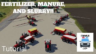 Farming Simulator 19  Tutorial for Fertilizing Lime Manure and Slurry [upl. by Nette]