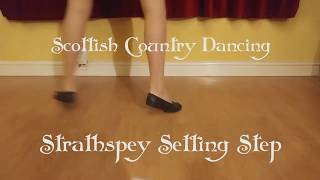 Scottish Country Dancing  strathspey setting step [upl. by Nitsoj]