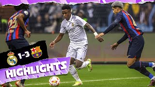 Real Madrid 13 FC Barcelona  HIGHLIGHTS  Spanish Super Cup [upl. by Eldreeda594]