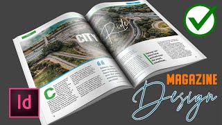 ✅ How to Create a Magazine Layout Design in InDesign CC Tutorial [upl. by Annawaj]