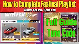 Forza Horizon 5 How to Complete Festival Playlist Winter Season Series 29 Community Choice [upl. by Filberto]